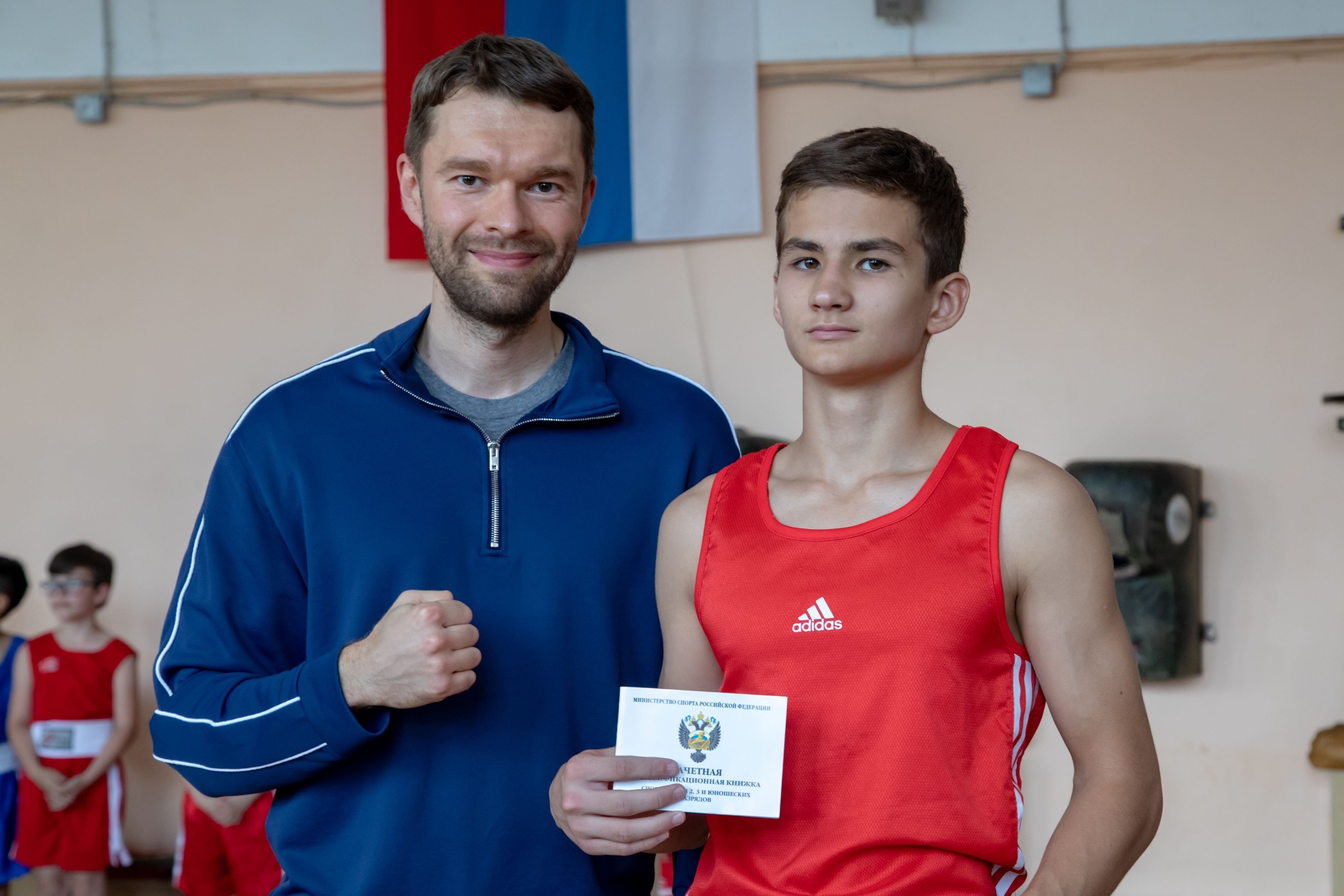 Провел мастер-класс для боксеров клуба «Чемпион».